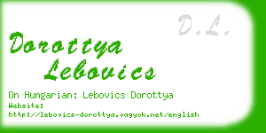 dorottya lebovics business card